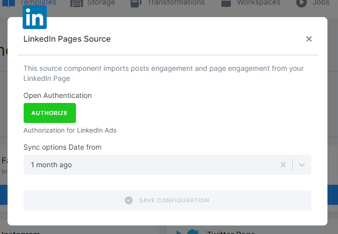LinkedIn Pages Data Source